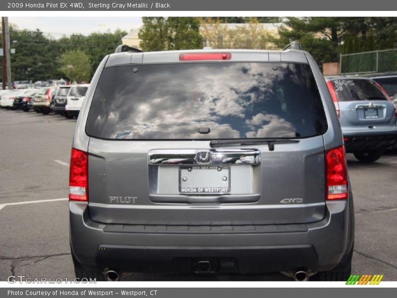 Sterling Gray Metallic / Black 2009 Honda Pilot EX 4WD