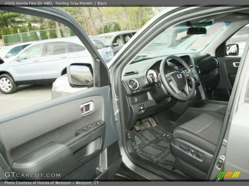 Sterling Gray Metallic / Black 2009 Honda Pilot EX 4WD