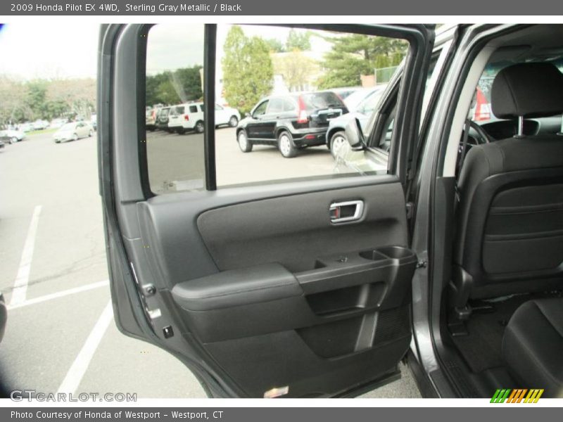 Sterling Gray Metallic / Black 2009 Honda Pilot EX 4WD