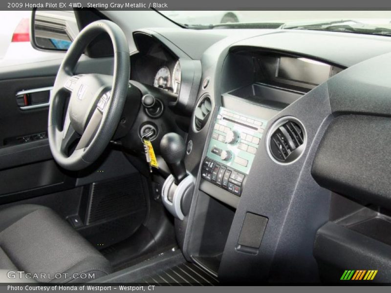 Sterling Gray Metallic / Black 2009 Honda Pilot EX 4WD