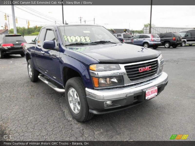 Navy Blue / Ebony 2011 GMC Canyon SLE Extended Cab 4x4