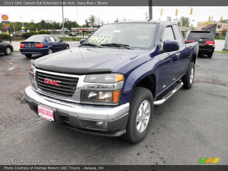 Navy Blue / Ebony 2011 GMC Canyon SLE Extended Cab 4x4