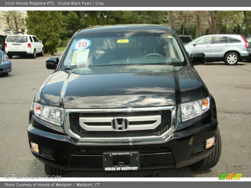 Crystal Black Pearl / Gray 2010 Honda Ridgeline RTS