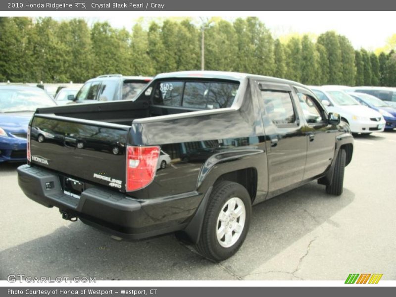 Crystal Black Pearl / Gray 2010 Honda Ridgeline RTS