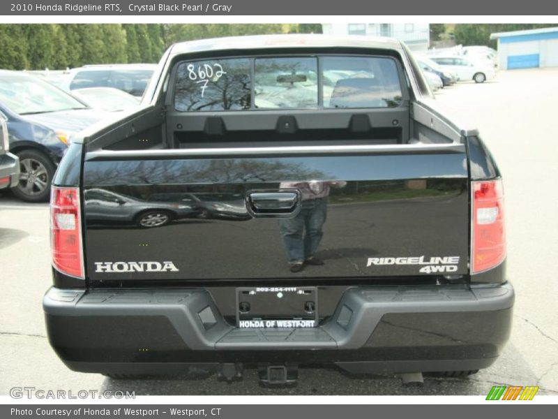 Crystal Black Pearl / Gray 2010 Honda Ridgeline RTS