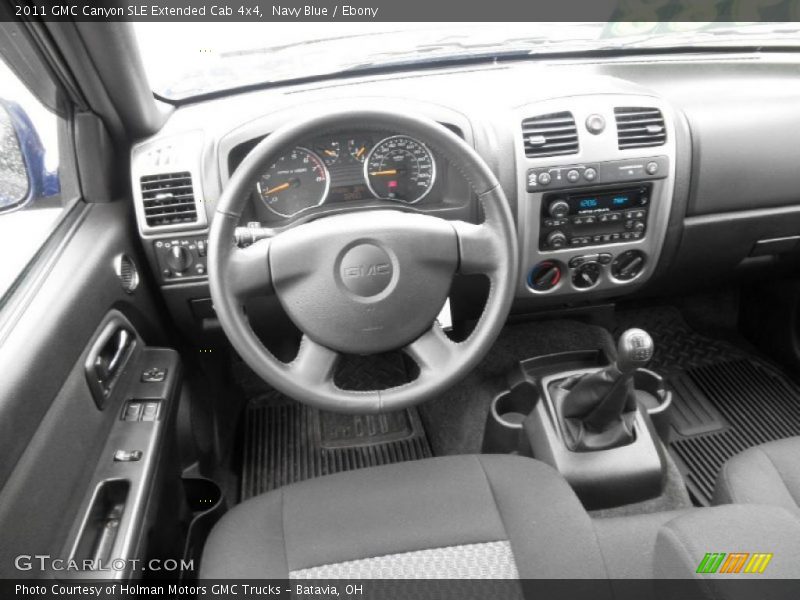  2011 Canyon SLE Extended Cab 4x4 Ebony Interior