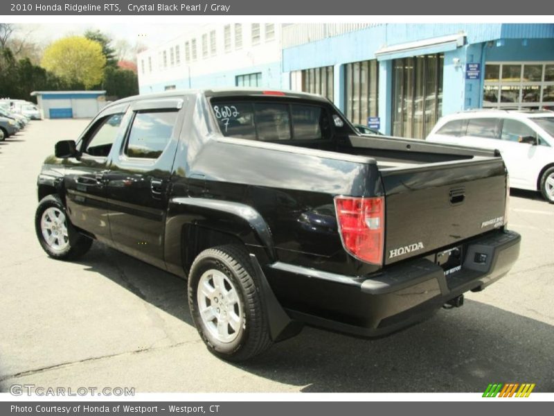 Crystal Black Pearl / Gray 2010 Honda Ridgeline RTS
