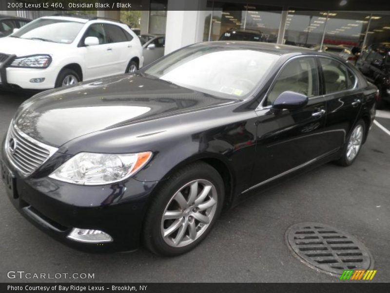 Obsidian Black / Black 2008 Lexus LS 460