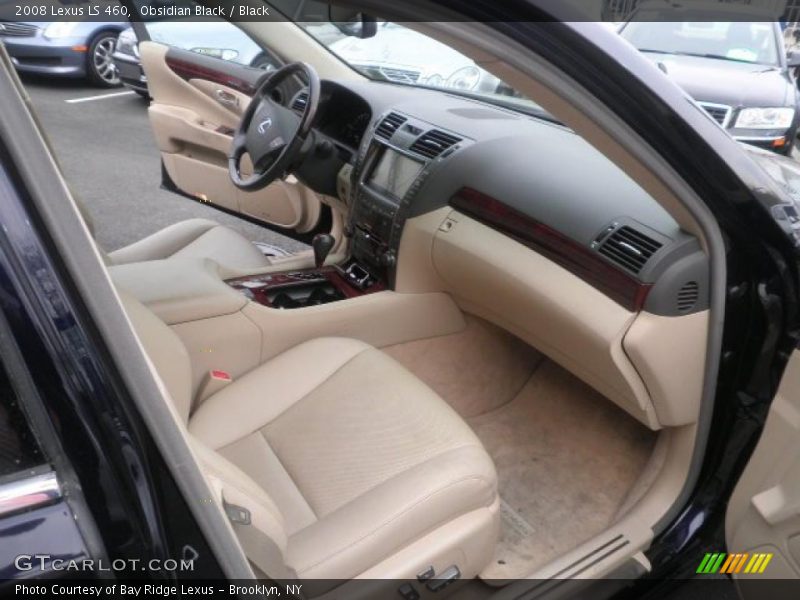 Obsidian Black / Black 2008 Lexus LS 460