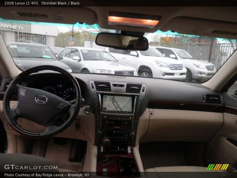 Obsidian Black / Black 2008 Lexus LS 460