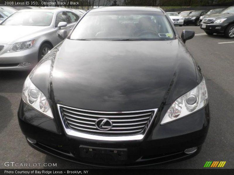 Obsidian Black / Black 2008 Lexus ES 350