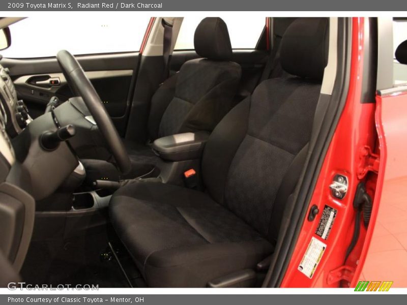 Radiant Red / Dark Charcoal 2009 Toyota Matrix S
