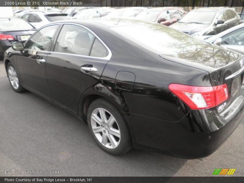 Obsidian Black / Black 2008 Lexus ES 350