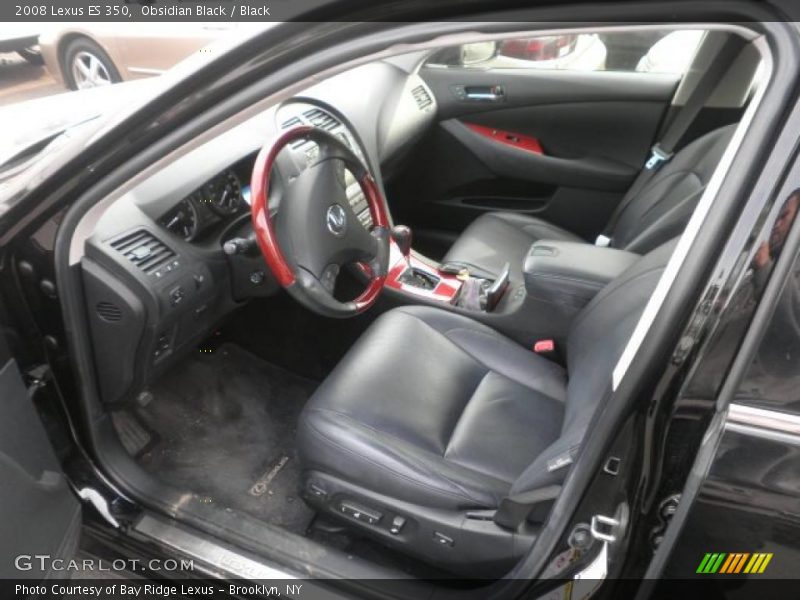 Obsidian Black / Black 2008 Lexus ES 350