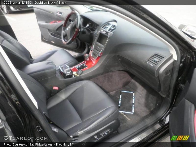 Obsidian Black / Black 2008 Lexus ES 350