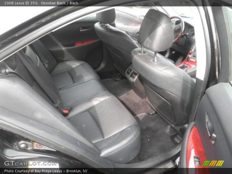 Obsidian Black / Black 2008 Lexus ES 350