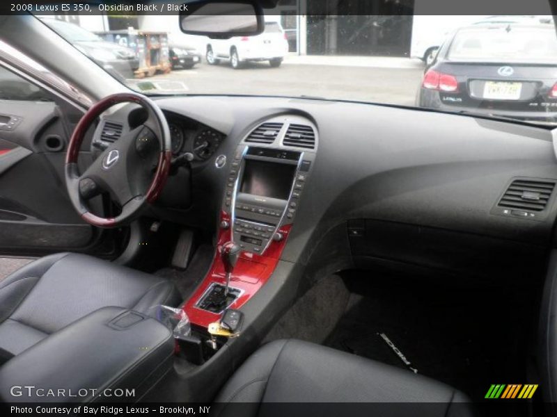 Obsidian Black / Black 2008 Lexus ES 350