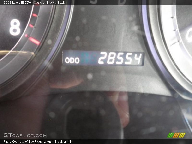 Obsidian Black / Black 2008 Lexus ES 350