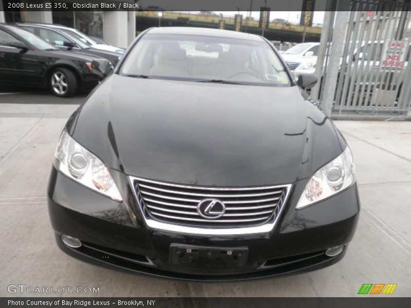 Obsidian Black / Black 2008 Lexus ES 350