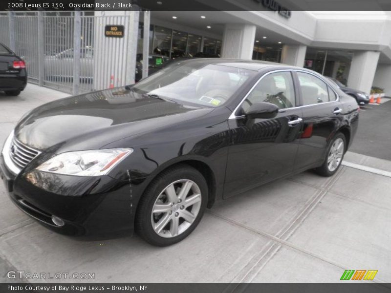 Obsidian Black / Black 2008 Lexus ES 350