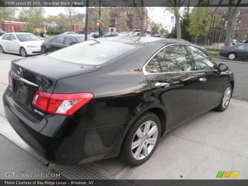 Obsidian Black / Black 2008 Lexus ES 350