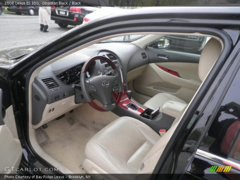Obsidian Black / Black 2008 Lexus ES 350