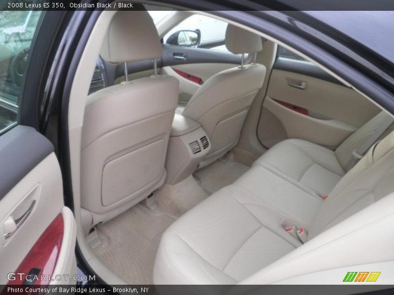 Obsidian Black / Black 2008 Lexus ES 350