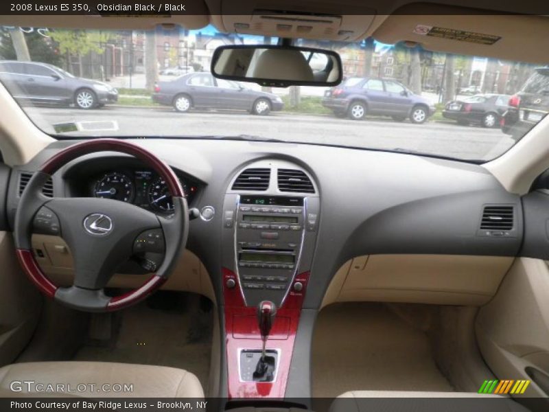 Obsidian Black / Black 2008 Lexus ES 350