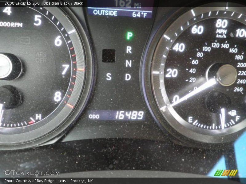 Obsidian Black / Black 2008 Lexus ES 350