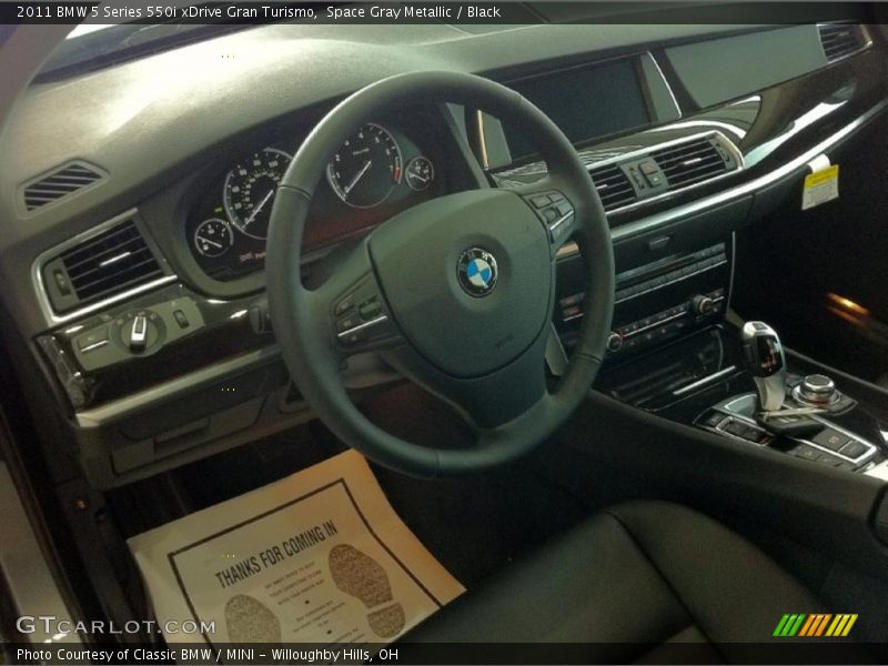 Space Gray Metallic / Black 2011 BMW 5 Series 550i xDrive Gran Turismo