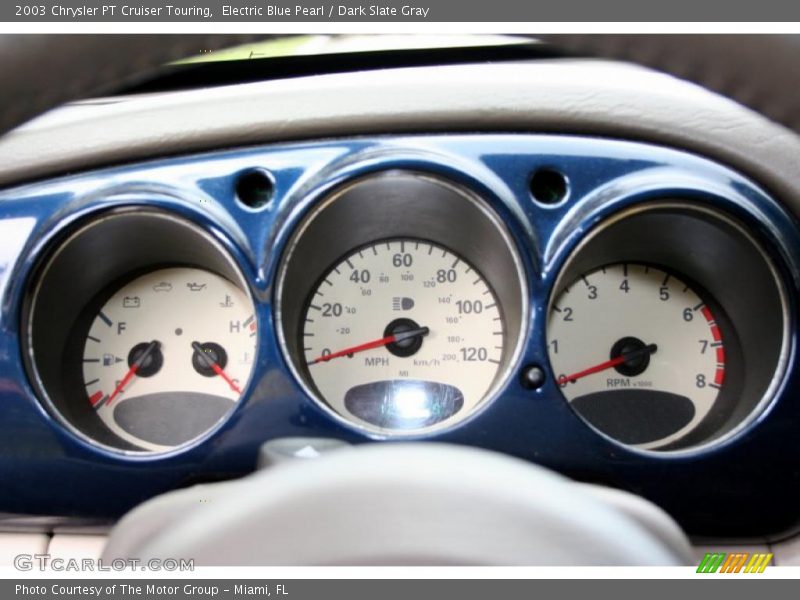 Electric Blue Pearl / Dark Slate Gray 2003 Chrysler PT Cruiser Touring