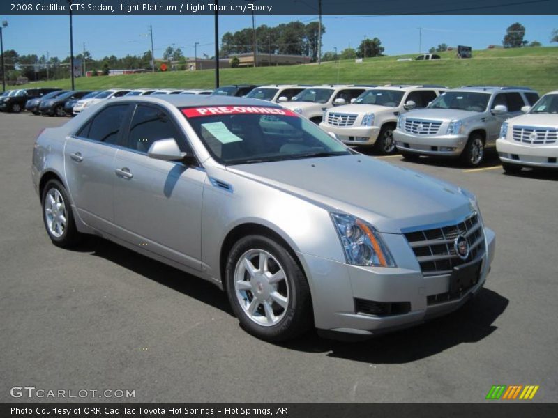 Light Platinum / Light Titanium/Ebony 2008 Cadillac CTS Sedan