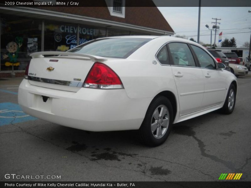 White / Gray 2009 Chevrolet Impala LT