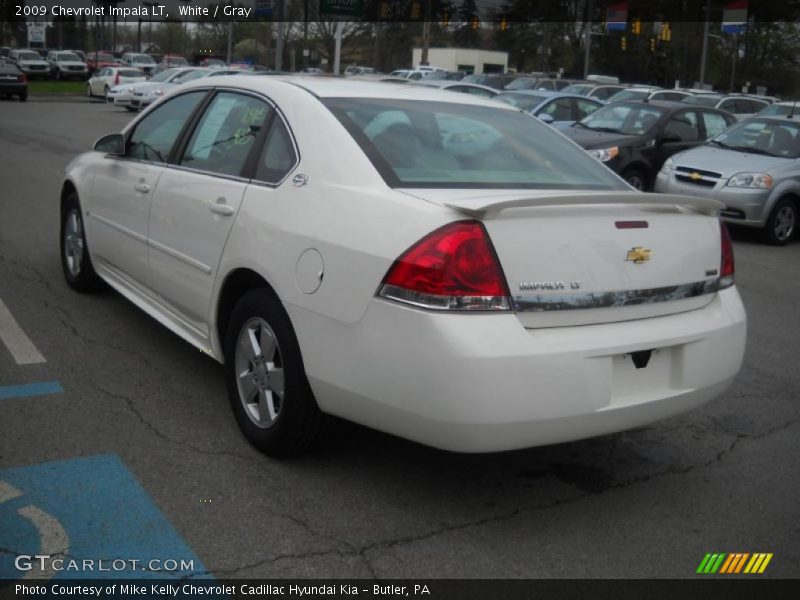 White / Gray 2009 Chevrolet Impala LT