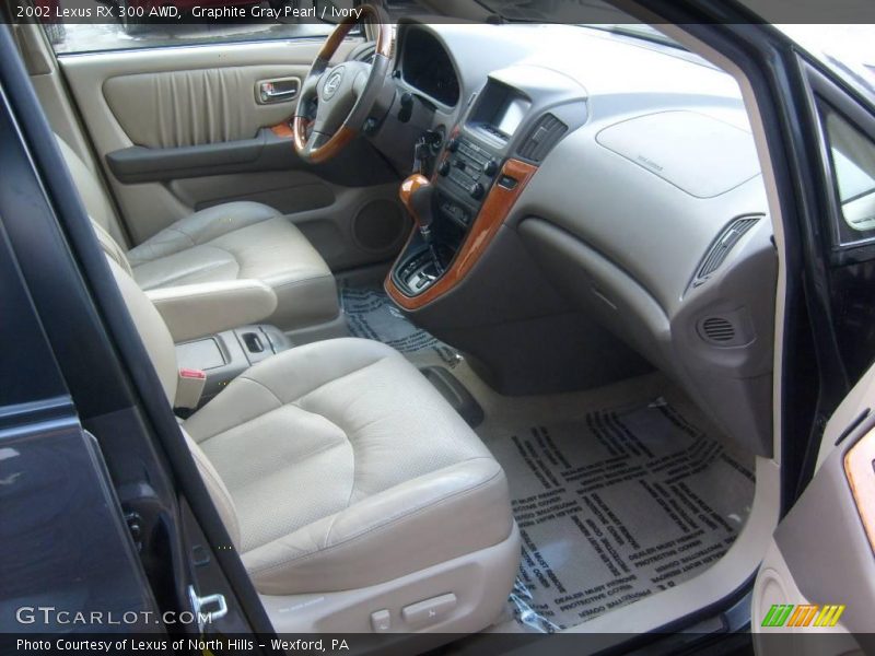 Graphite Gray Pearl / Ivory 2002 Lexus RX 300 AWD
