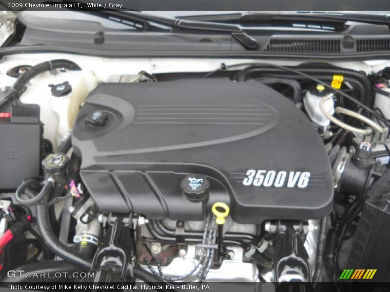 White / Gray 2009 Chevrolet Impala LT