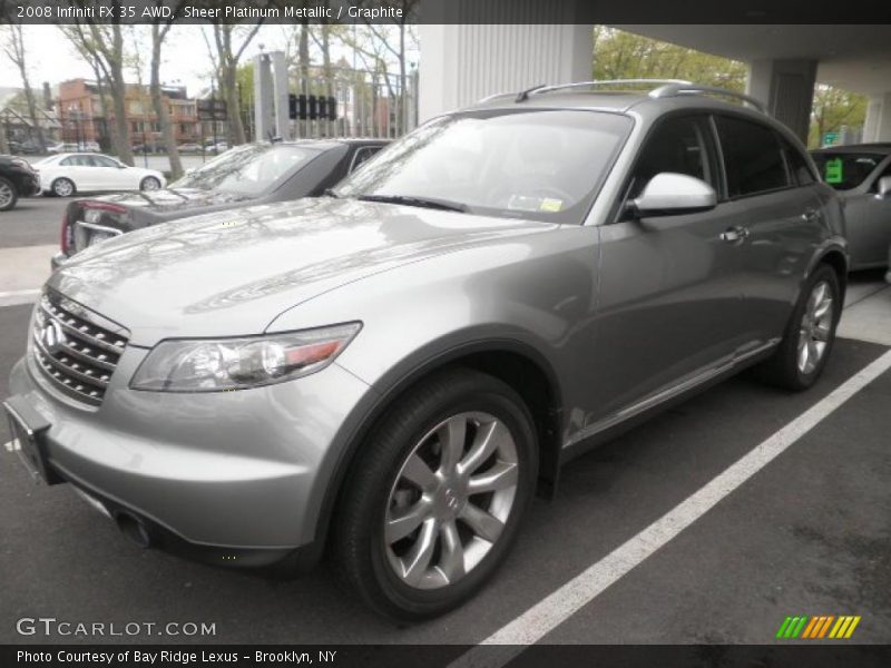 Sheer Platinum Metallic / Graphite 2008 Infiniti FX 35 AWD