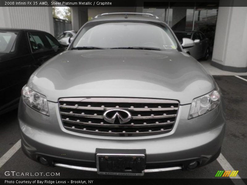 Sheer Platinum Metallic / Graphite 2008 Infiniti FX 35 AWD