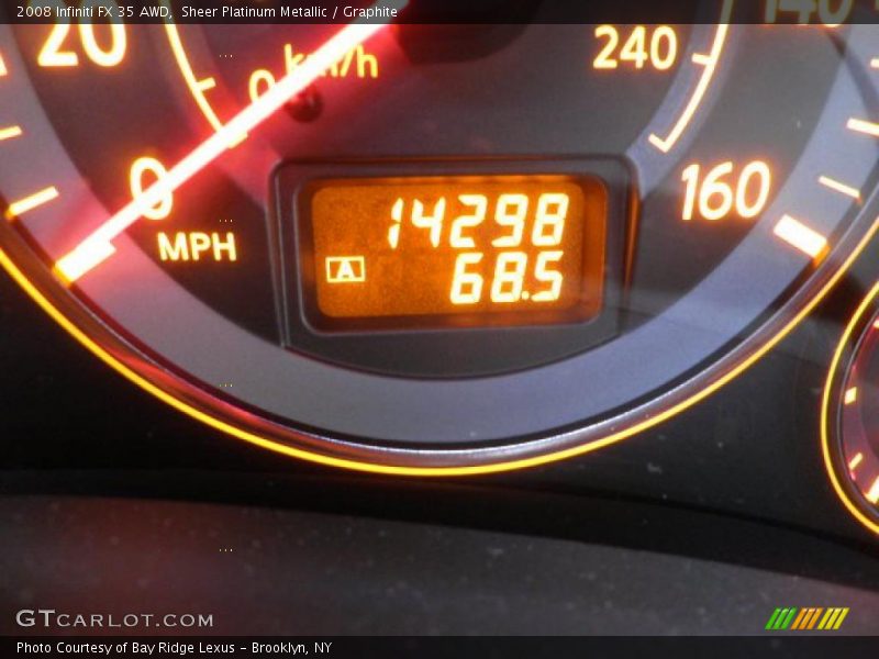 Sheer Platinum Metallic / Graphite 2008 Infiniti FX 35 AWD
