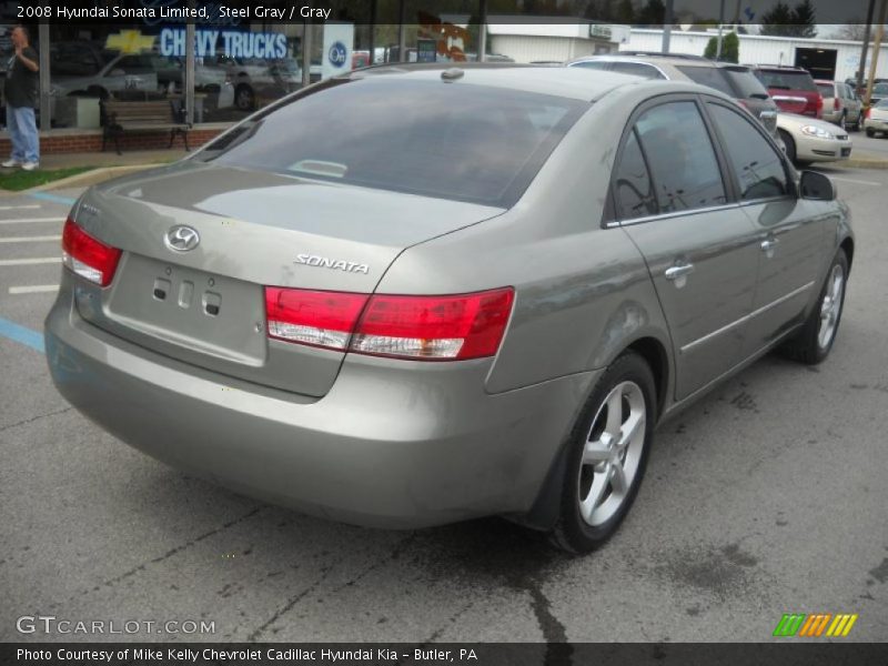 Steel Gray / Gray 2008 Hyundai Sonata Limited