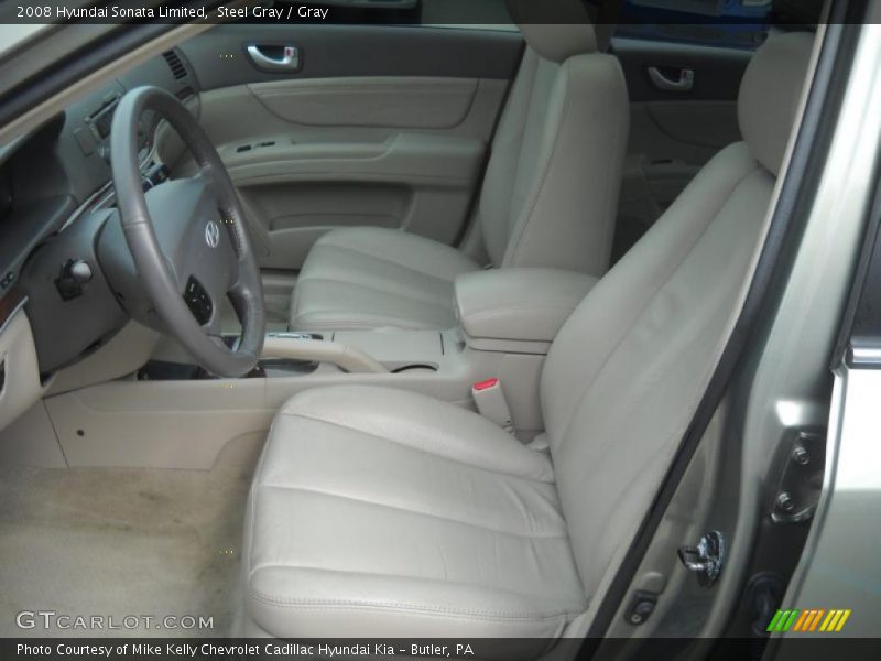 Steel Gray / Gray 2008 Hyundai Sonata Limited