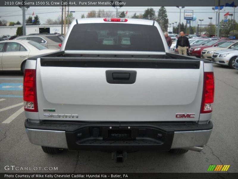 Pure Silver Metallic / Ebony 2010 GMC Sierra 1500 SL Crew Cab 4x4