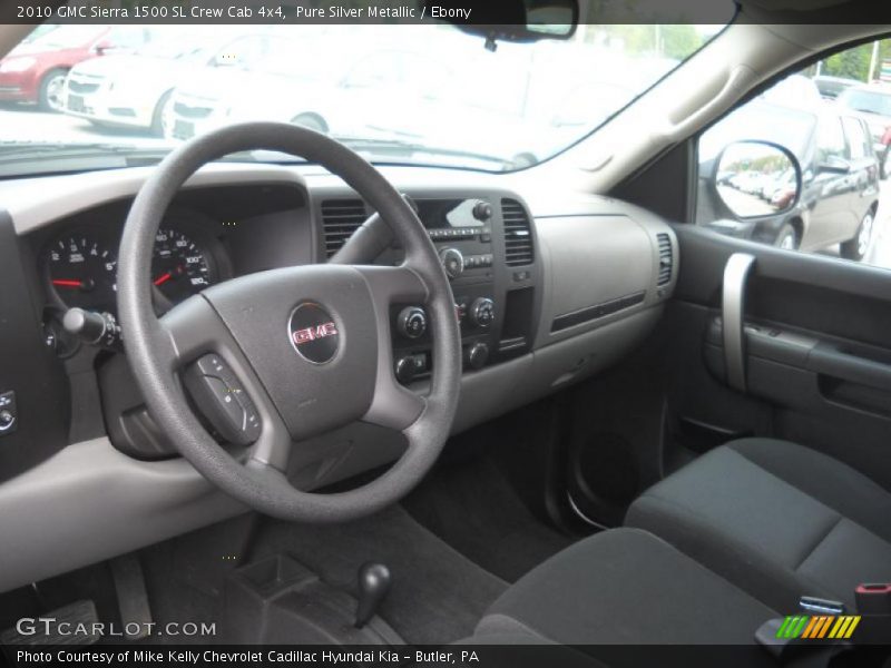  2010 Sierra 1500 SL Crew Cab 4x4 Ebony Interior
