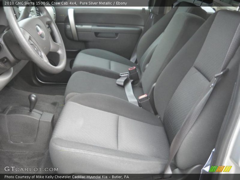 Pure Silver Metallic / Ebony 2010 GMC Sierra 1500 SL Crew Cab 4x4