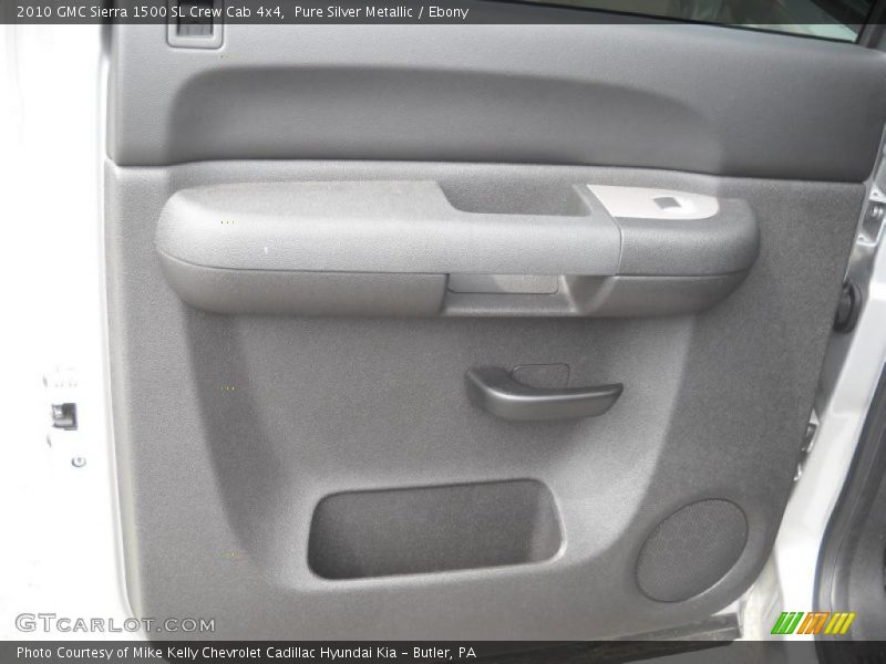 Pure Silver Metallic / Ebony 2010 GMC Sierra 1500 SL Crew Cab 4x4