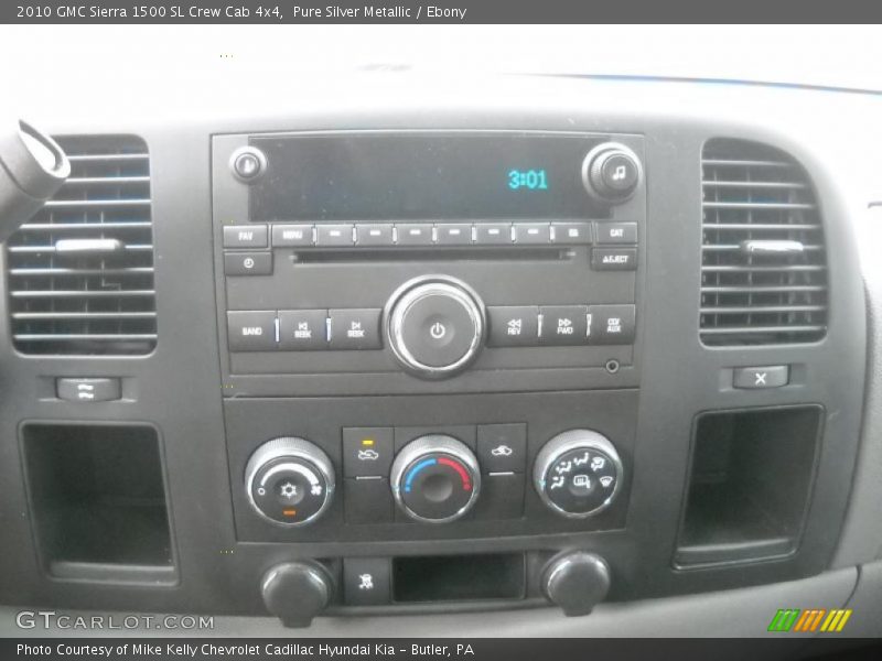 Pure Silver Metallic / Ebony 2010 GMC Sierra 1500 SL Crew Cab 4x4