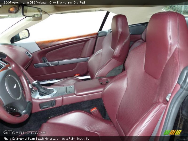  2006 DB9 Volante Iron Ore Red Interior