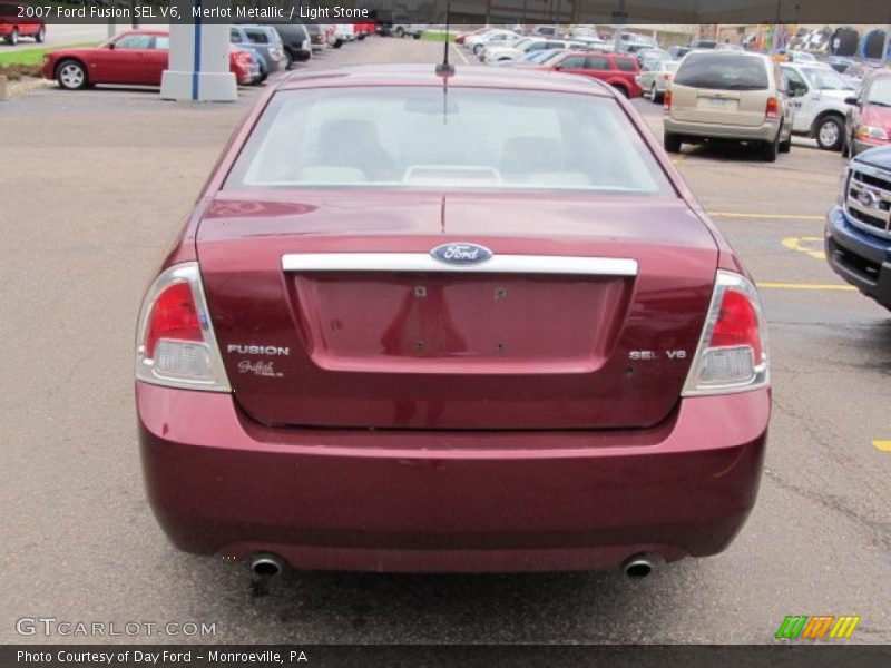 Merlot Metallic / Light Stone 2007 Ford Fusion SEL V6
