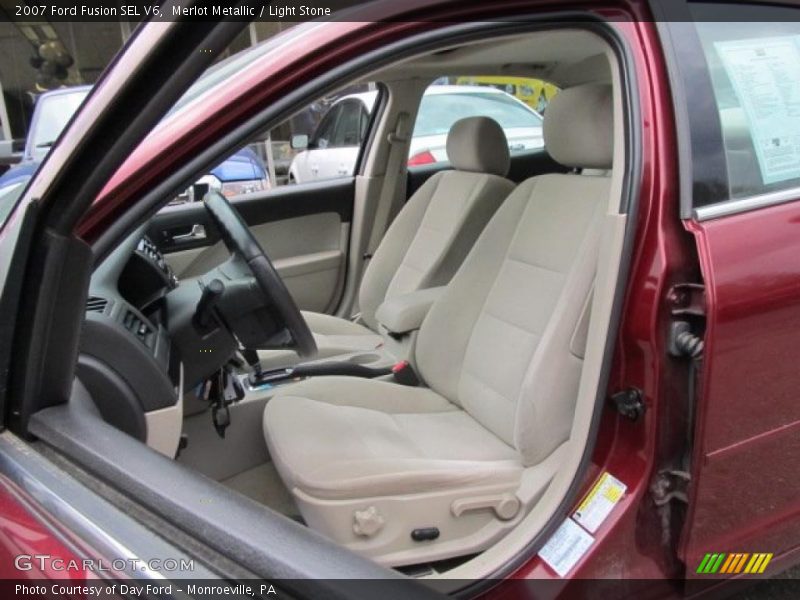 Merlot Metallic / Light Stone 2007 Ford Fusion SEL V6