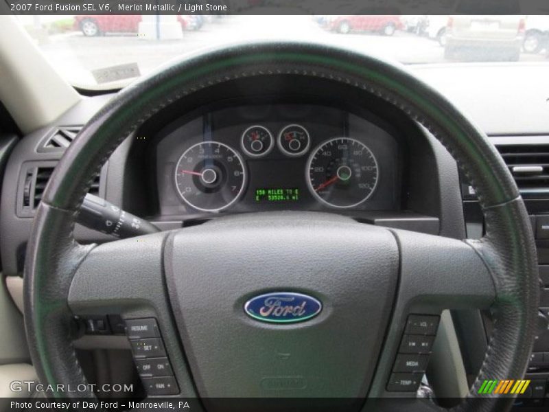 Merlot Metallic / Light Stone 2007 Ford Fusion SEL V6